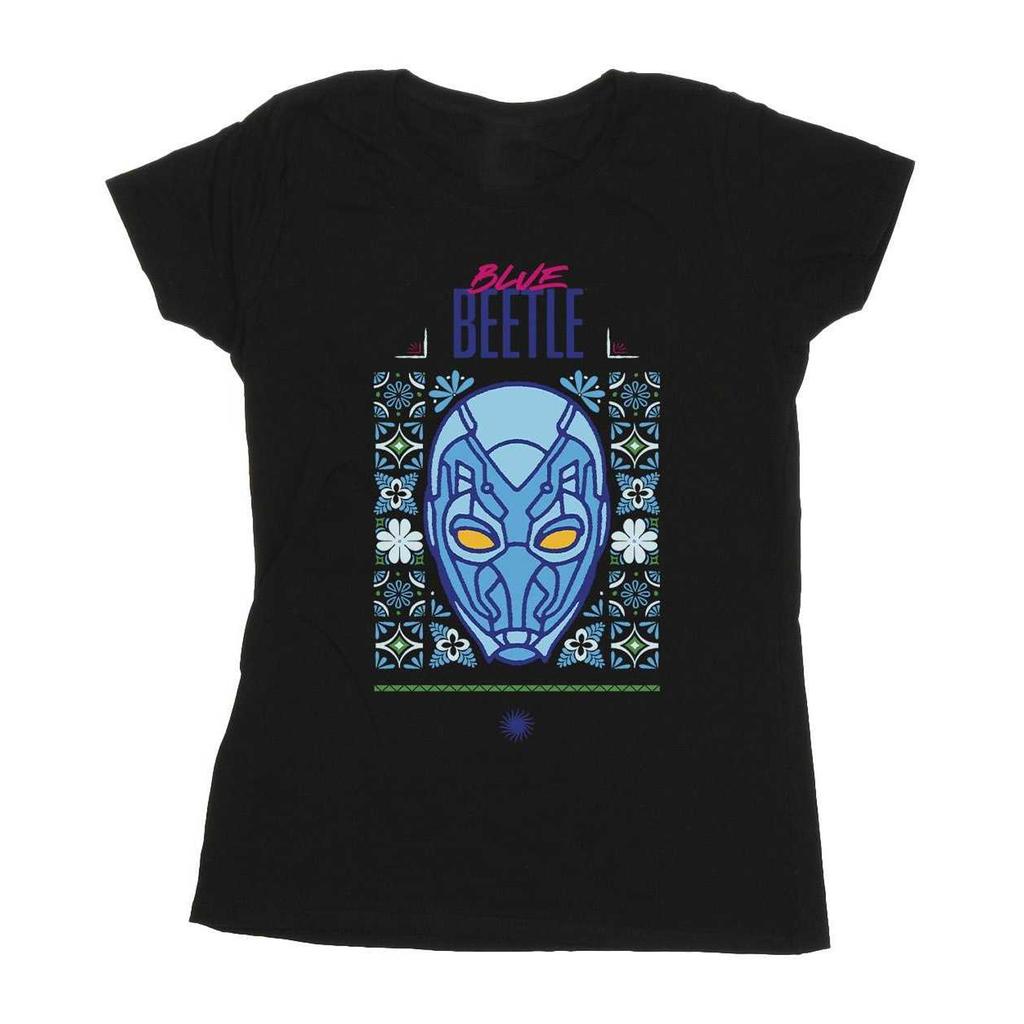 Blue Beetle Womens/Ladies Helmet Cotton T-Shirt
