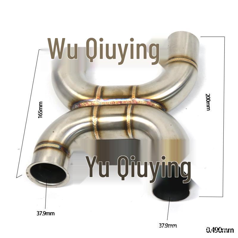 Compatible Exhaust Pipe for Triumph BOBBER Retro Modification - 51mm Low-Mount Mid-Section Sound Wave Design