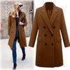 2023 Women's Double-Breasted Woolen Mid-Length Coat - Bestseller