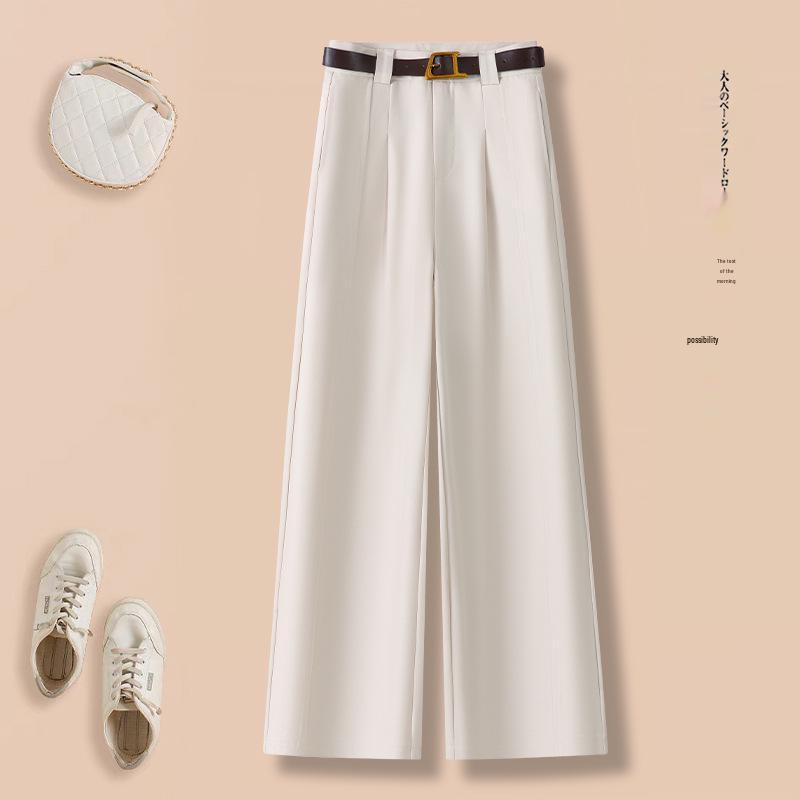 Women's 2026 High-Waisted Loose Fit Professional Wide-Leg Suit Pants