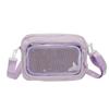 Japanese girl ins transparent pain bag, small food, shoulder messenger bag, women's versatile casual mobile phone small bag