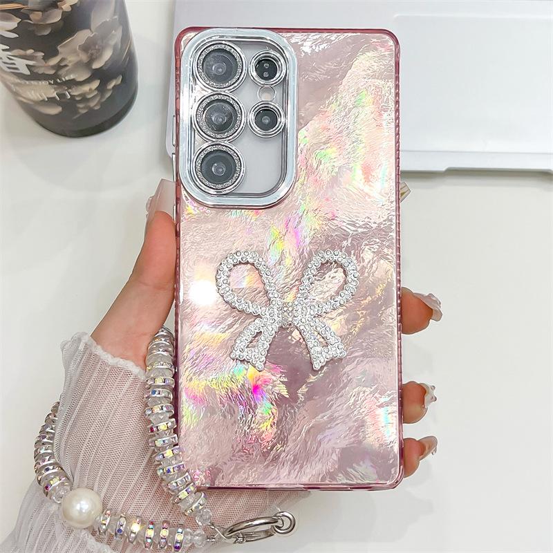 Dreidimensionales Schleifenplattieren Imd Geeignet für Samsung S25 UltraA36A16 Handyhülle mit Armband Objektivfolie S24