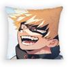 Federa Cuscino Personaggio Anime Cartone Animato Katsuki Bakugo Divano Soggiorno Camera da Letto Testiera Schienale Cuscino Cuscino Quadrato Ora del Sonnellino