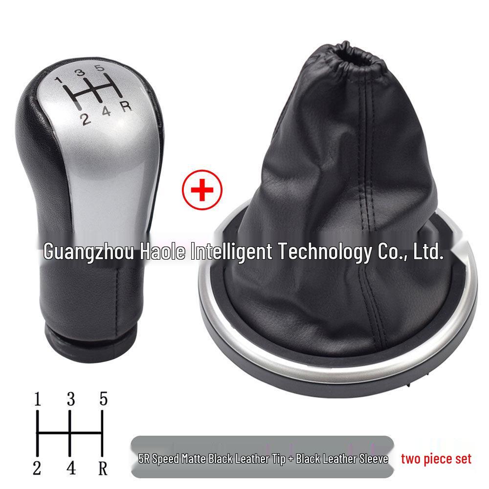 Leather Gear Shift Knob Dust Cover for Ford Fiesta 2002+