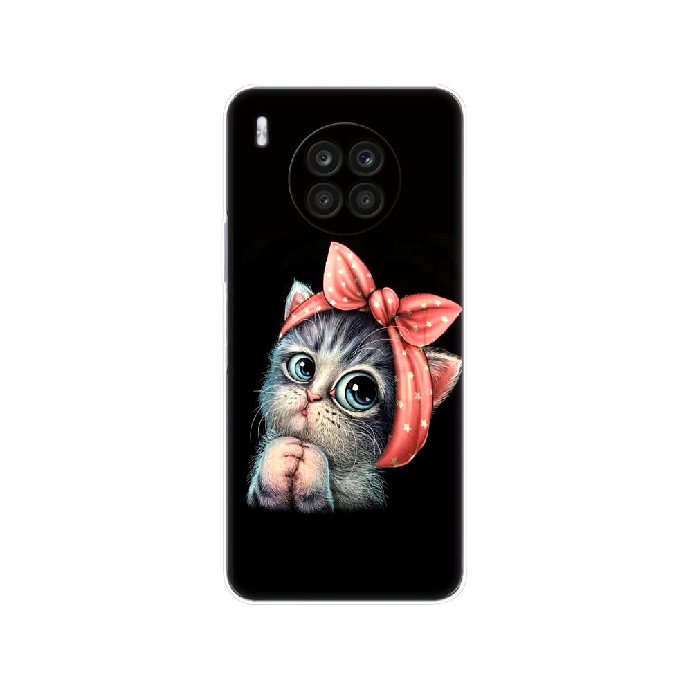 For Honor 50 Lite Case 6.67 Inch Silicon Back Cover Phone Case For Huawei Honor 50 Lite Soft Case TPU Bumper 50Lite Light Funda