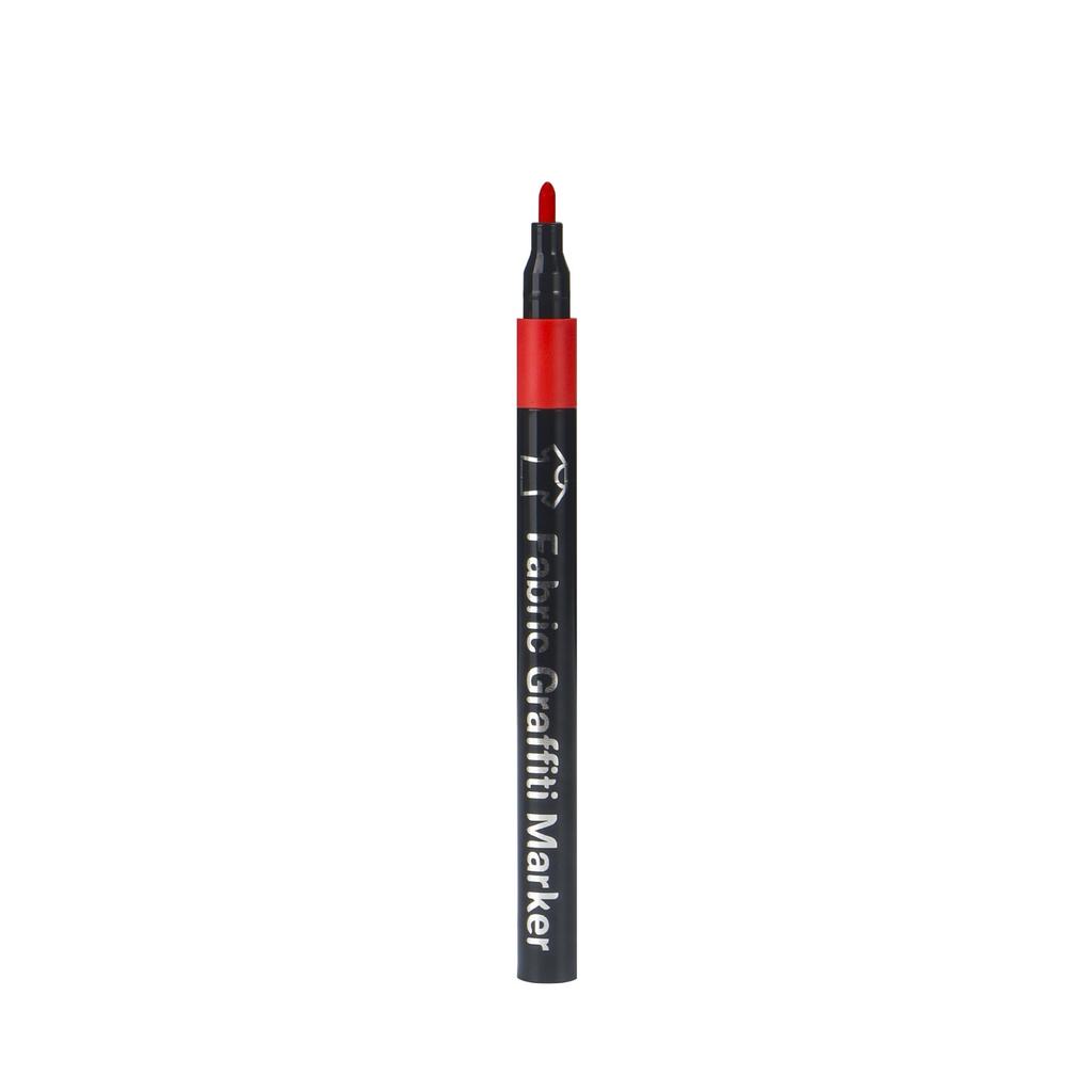 6/30 Colors Fabric Markers - Fine Tip Fabric Markers Permanent for Clothes - No Bleed Pens for T-Shirts, Bags, Textile, Canvas,