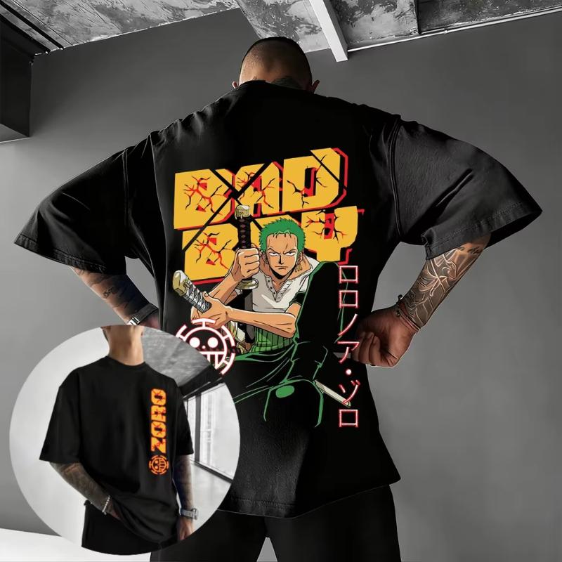One Piece Zoro Anime T Shirt Men Women Cotton Short Sleeve Tee Summer 2026 Cartoon Graphic Tee Streetwear Casual Top Y2k Clothes