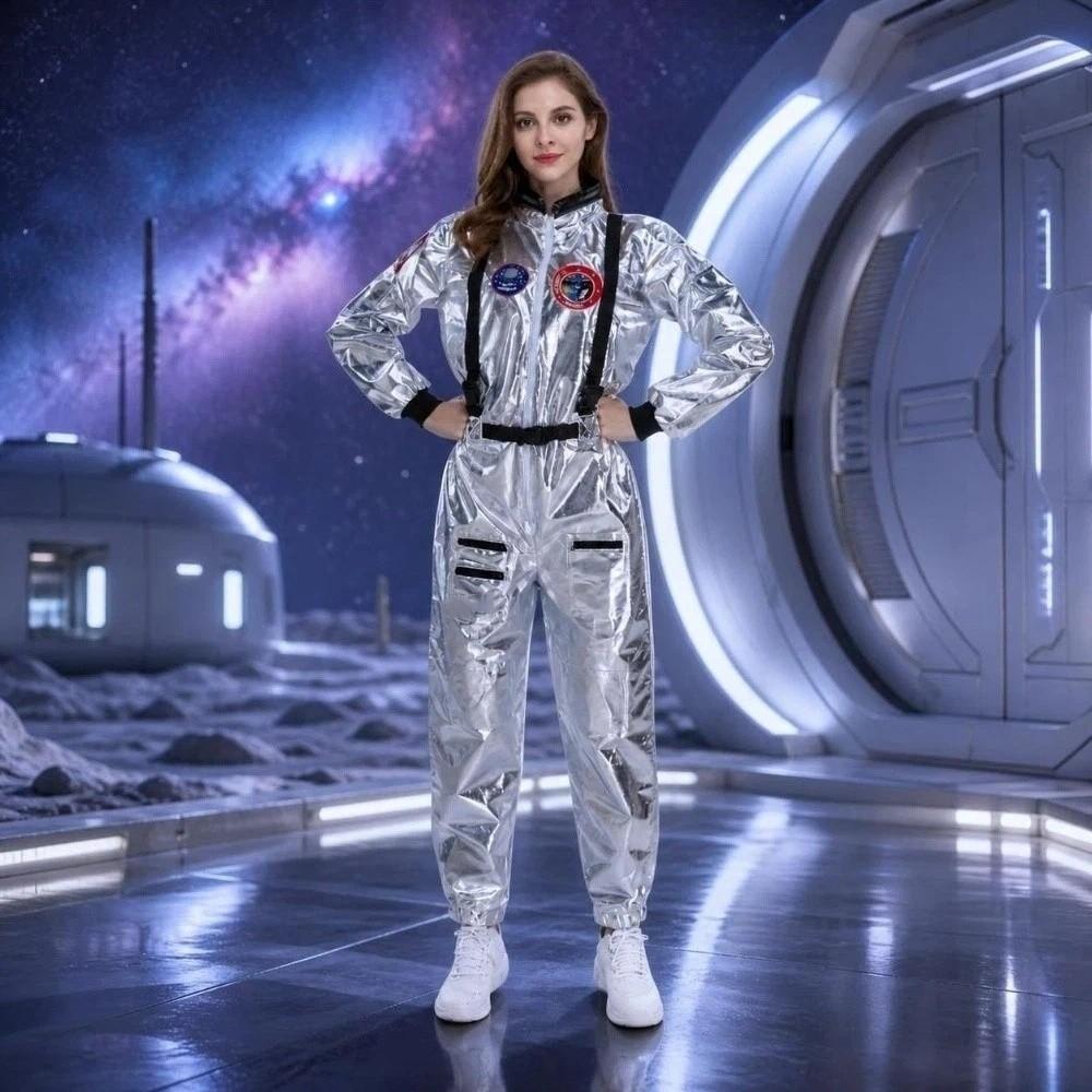 Jumpsuit Style Spacesuit Fancy Dress Cosplay Costume Kids Space Suit Dress Up