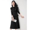Women's Tassel Vest & Velvet Dress Set
