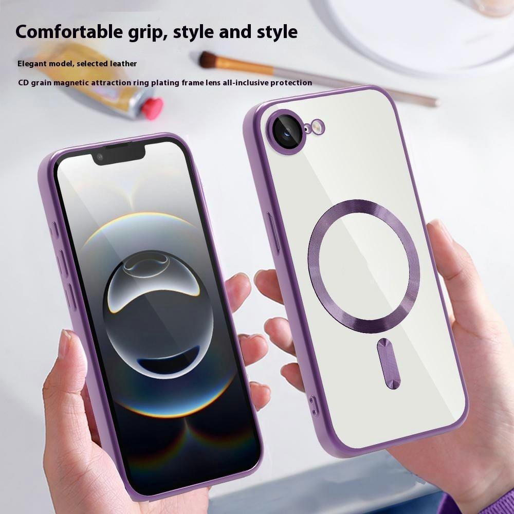 For iPhone 16e Case Compatible with MagSafe TPU+PC Clear Back Cover