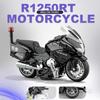 1:14 R1250RT-P Legierung Druckguss Polizei Motorrad Modell Spielzeugauto Sound Licht Rückzieher Gummireifen Miniatur Motorrad Geschenk für Freund