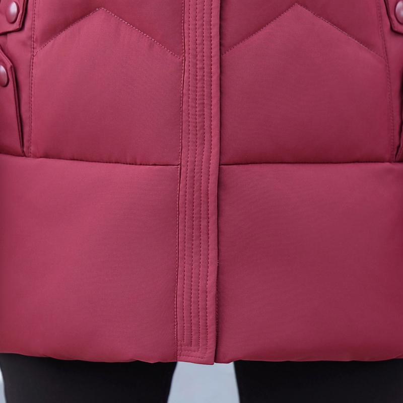 Winter Down Coats for Women Vintage Parkas Hooded Elegant Thick Warm Middle Age Women's Down Jackets Embroidery Outerwears