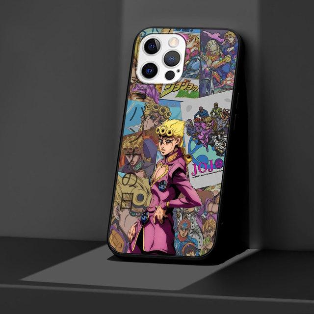 J -Jojos Anime Black Case For Apple Iphone 11 13 12 Mini 14 Pro Max Xr 7 8 +Se 2020 Xs 6 6s Plus 5 5s Silicone Phone Cover