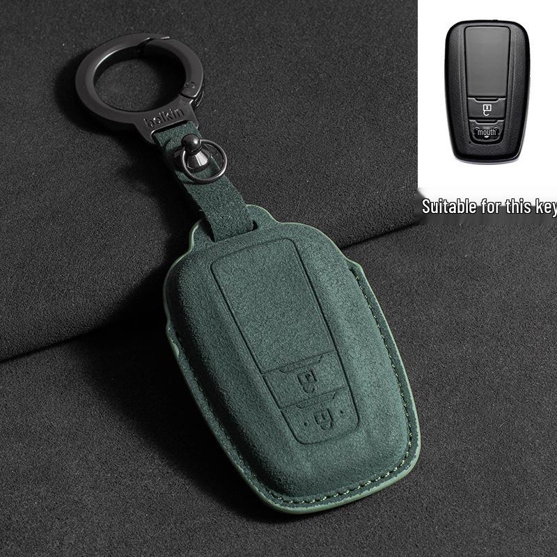 2024 Toyota Crown Highlander Suede Key Case: Three-Color Full Wrap for Men
