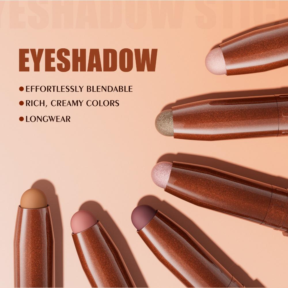 Eyeshadow Stick Creamy Blendable, Multi Shades Matte & Shimmer, One Swipe Eye Look