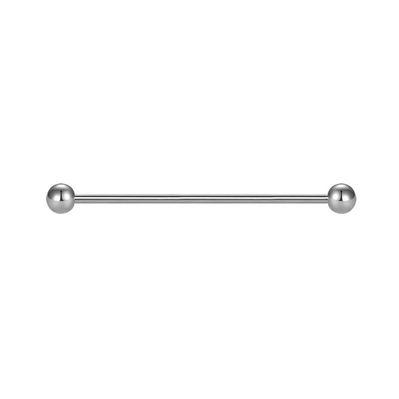 1 Stück Stahl Industrielles Ohrpiercing Industrielle Barbells Stange Gerüst Ohrknorpel Helix 14G Gold Silber Körperschmuck