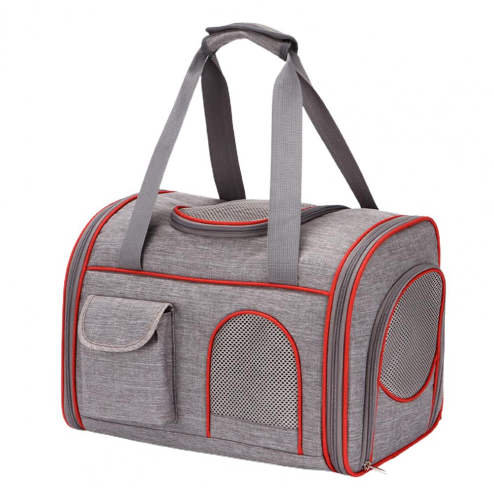 Geantă de transport pentru câini, pliabilă, cu fermoar, anti-zgârieturi, rucsac pentru animale de companie, geantă în aer liber pentru câini mici, pisici, cușcă pentru pisoi care iese