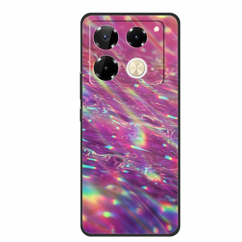 For Infinix Note 40 Pro 5G Case TPU Soft Silicone Cover Phone Cases for Infinix Note 40 40pro 4G Flowers Lovely Coque Fundas