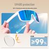 TR90 One-piece Polarized Sunglasses: Fashionable, Anti-UV Protection for Men and Women, Ideal for Outdoor Running and Cycling