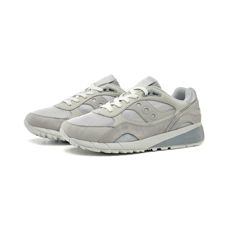 Saucony Shadow 6000 Anti-Slip Wear-Resistant Low-Top Casual Running Shoes Unisex Light Gray Saucony S79033-4