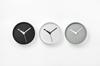 Lemnos Extra Normal Clock RM24-07 BK, Analog, Tabletop/Wall Clock, Black Aluminum