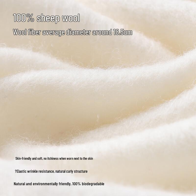 Hengyuanxiang 100% Wolle Bestickter Schal