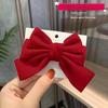 New Red Bow Hair Accessories Kids Girls Hair Clips Large Back of Head Barrettes for Children