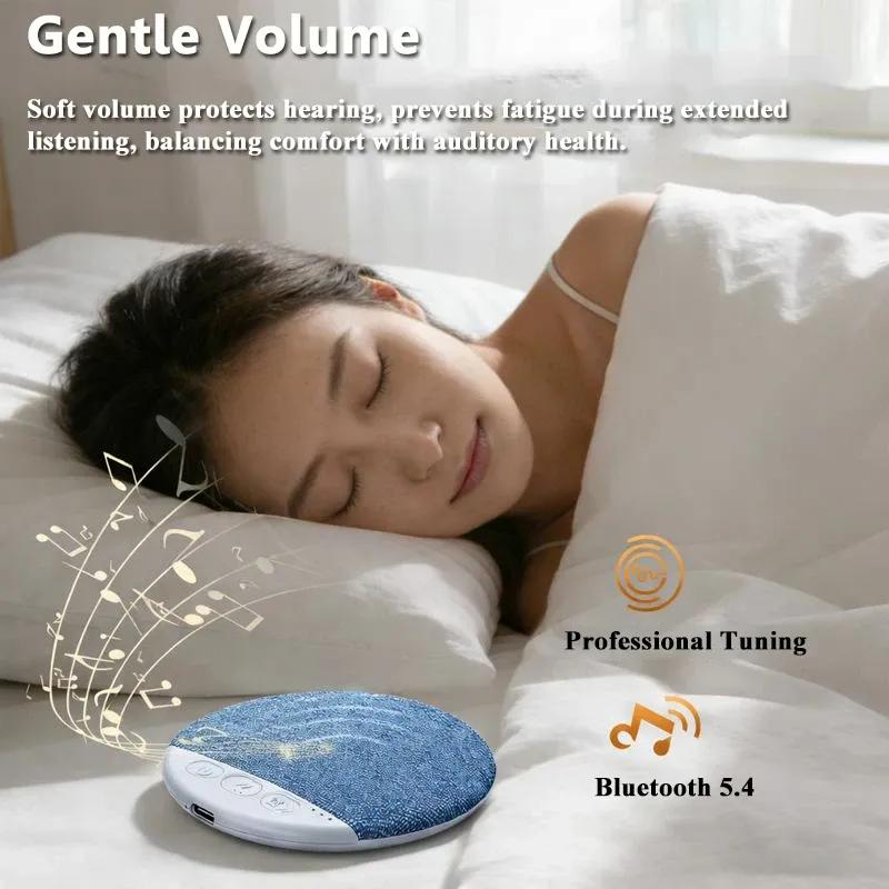 Ultra-Thin Under Pillow Bluetooth Speaker, HiFi Stereo Sound Machine with White Noise for Insomnia Relief & Bedroom Relaxation