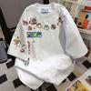 Women's Round Neck Short Sleeve Loose Fit 3D Print Cotton T-Shirt Casual Top