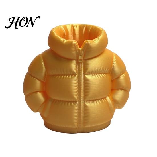 Gift for Teachers Down Jacket Pen Holder, 3D Printed Funny Puffer Pencil Cup, Holder Office Small Desk Organizer Storage Box Home Desktop Decor Marker