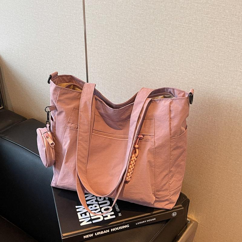 Leisure Commuter Tote Bag Canvas Women's Bag 2025 Spring New Fashion Simple Large Capacity Shoulder Bag Women's Bag