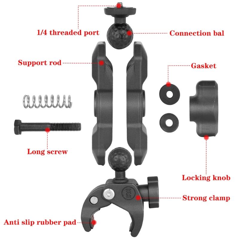 Adjustable Camera Clamp Mount for Camera Perfect for Outdoor Recording Stable Mount for Action Cameras