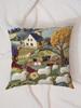 Sheep Pillow Cover Double Sided 2D Print Soft Linen Throw Pillow Cover Living Room Bedroom Sofa Decor Cozy Vibe Accessory Gift