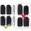 For Kia K5 Proceed Ceed Niro Sportage Xceed Seltos - Transparent Tpu Flip Folding Remote Key Case Keychain Car Key Cover