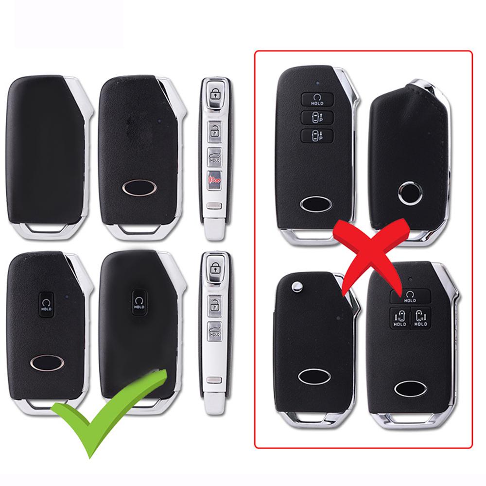 For Kia K5 Proceed Ceed Niro Sportage Xceed Seltos - Transparent Tpu Flip Folding Remote Key Case Keychain Car Key Cover