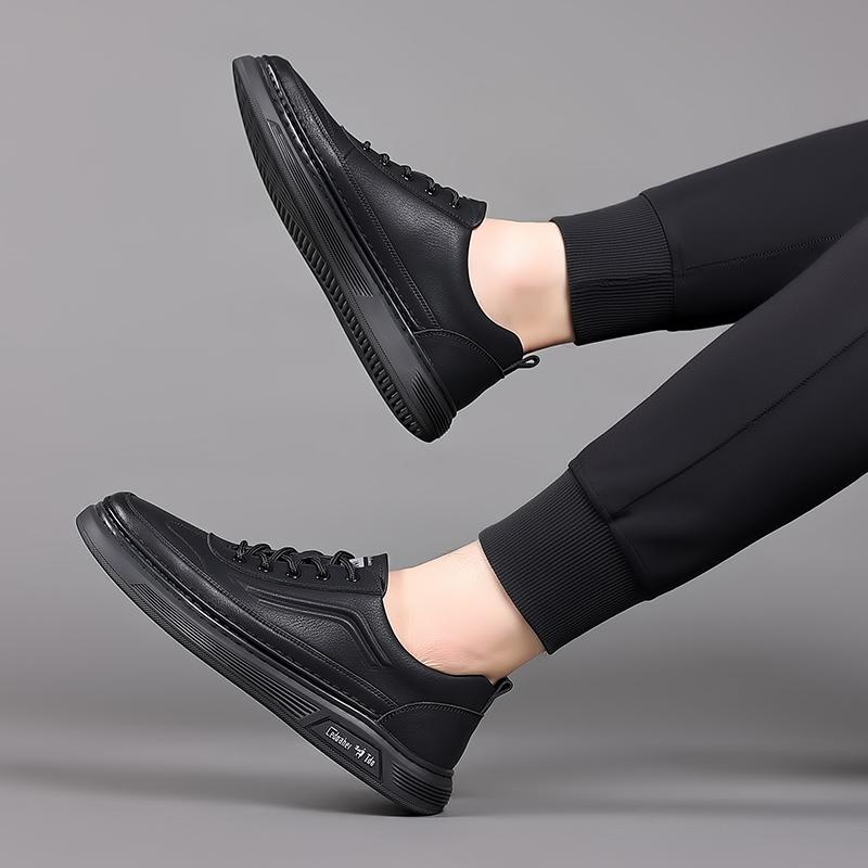 Herren Business Schuhe Schnürschuhe schwarz Mode Freizeitschuhe Herren Luxusmarke Leder Oxfords Atmungsaktiv Herren Bootsschuhe Mokassins