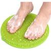 Shower Foot and Back Scrubber, New Silicone Mat with Hanging Hole Suction Cups Body Cleansing Shower Foot Scrubber Back Massager Pad for Men Women
