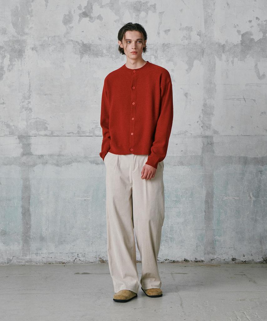 GLW Comfort Elastic Corduroy Pants Cream