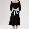 Dual Pockets Maid Apron European Style Kitchen Apron Art Studios Cooking Half Apron  Hotel