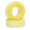 2Pcs 2.2in Silicone Tires Insert Double Layer Hollow Tires Liners for 1 10 Crawler Cars Yellow