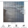 Duschvorhang im Strand-Design mit 3D-Ozeanwellen für Badezimmer-Deko-Accessoires Wasserdichte Stoffeinlage enthalten (Für dich: W7