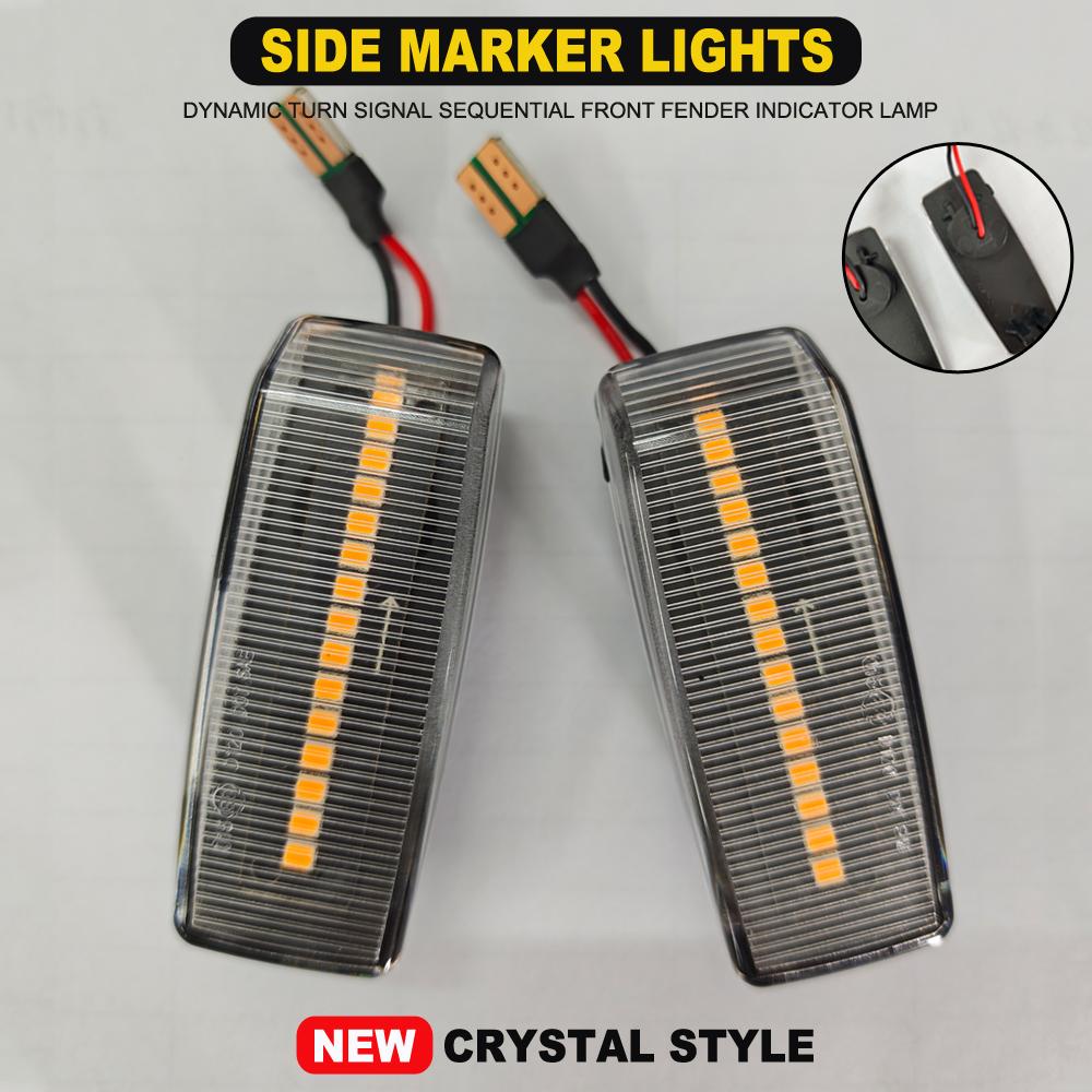 Car Turn Signal Repeater Lamp For Mercedes-Benz W201 190 W202 W124 W140 R129 SL-CLASS LED Dynamic Side Marker Lights