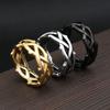 Vintage Punk Stainless Steel Thorn Vine Ring Silver/Black/Gold Fashion Simple Rings For Men Women Couple Jewelry