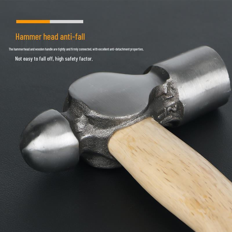 Rundkopf-Holzgriff-Kugelkopfhammer für Holzbearbeitung & Montage
