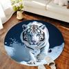 1Pc Tiger theme Circular Print Rug - home decoration Carpet For Living Room Bedroom Flooring Computer Chair Area Rug