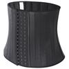 Matte Rubber Waist Trainer: 25 Steel Bone Sports Shaper for Women's Fitness.