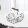 Durable Fruit Bowl Basket Iron Bread Vegetable Holder for Outdoor Party Home