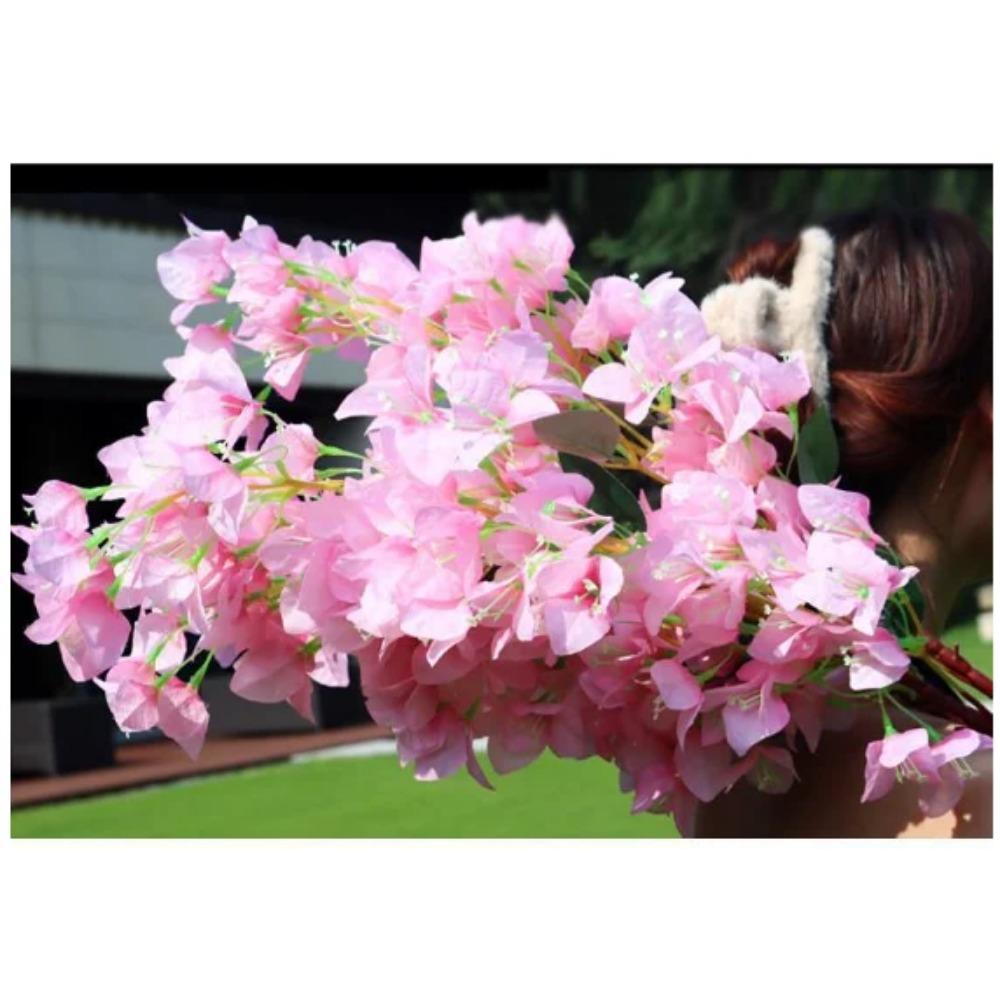 

Шелковая Гладкая Бугенвиллия для Свадебных Центральных Композиций, Искусственная Вьющаяся Бугенвиллия, Spectabilis, 39,37 дюйма, 6 Цветов, 100 шт. светло-розовый