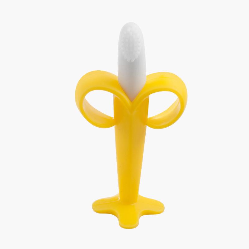 

Banana-Shaped Silicone Teething Toy for Babies - Food Grade Chew Stick
