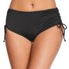 Women Bathing Suit Swim Shorts V Cut Bikini Bottom Adjustable Drawstring Ruched Side Board Shorts Boyshorts
